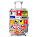50Pcs warning stickers for security space safety warnings luggage stickeME
