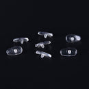 50 Pairs Screw-On Oval Silicone Nose Pads for Glasses Eyeglass New TO P bkTOCA