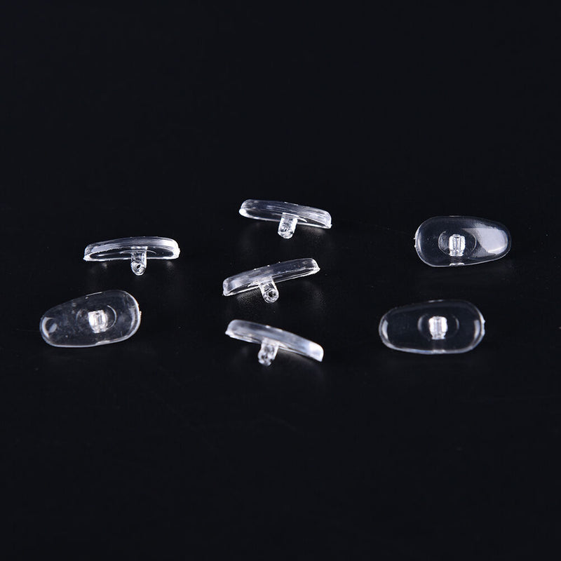 50 Pairs Screw-On Oval Silicone Nose Pads for Glasses Eyeglass New TO P bkTOCA