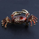 Cute Crabs Brooch Animal Corsage Pins Women Shirt Coat Clips Brooches Cloth