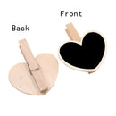 Wooden Mini Blackboard Chalkboard Message Sign Hanging Tags Wedding 10Pcs