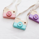 1 Pc Wooden Camera Home Wall Ornaments Cute Nordic Hanging Wooden Camera Ki A5P4