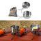 2 Pieces Camping Pot and Pan Set, Non-Stick Backpacking Cookware Mess Kit for