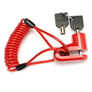 Anti-Theft Wheels Disc Brakes Lock w/ Steel Wire for M365 Scooter (Red) A