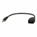 3.5mm Male AUX Port Plug Jack To USB 2.0 .Female Converter Car MP3 Cord S9G7
