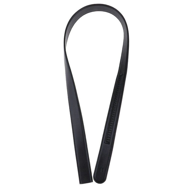 Men's Black PU Leather Replacement Belt Dress Belt without Buckle 35mm
