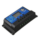 10A 12V 24V Auto work PWM Solar Charge Controller with LCD Dual USB 5V Outp B5W9
