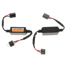 2x H7 Headlight Capacitor Load Resistor Canbus Decoder Wire Harness Adapter