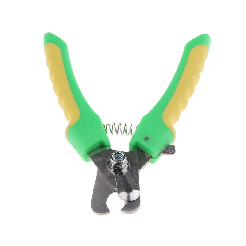 2PCS Pet Dog Cat Alloy Nail Clipper Trimmer for Small Animals Green L