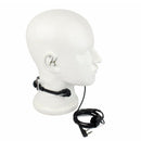 Extendable Throat Microphone Headset PTT Walkie Talkie Earpiece For Kenwood
