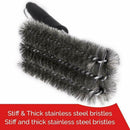 Barbecue brush, 3 in 1 barbecue grill brush cleaning brush with stainless s