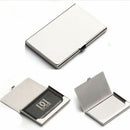 Business Name Credit ID Card Holder Box Metal Stainless Steel Pocket Box Case AU