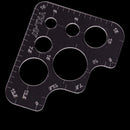 1x diy handmade leather tool R ruler round corners full size acrylic template BX