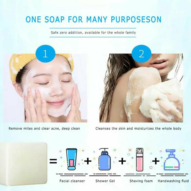Sea Salt Soap Removal Pimple Pore Acne Treatment Goat Milk Soap Hn