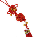 Oriental Ball Chinese Knot Tassel Ornament with Bells