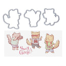Cool Fox Transparent Stamps Metal Cutting Dies Stencils Scrapbooking Emboss