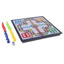 New Folding Chessboard Aeroplane Chess Dice Game Board Chessman Playing Set
