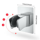 Modern ABS RV Parts Wall Mounted Seamless Adjustable Angle Shower Head Holder