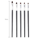 5pcs/Set Nail Art Brushes Wood Hnadle DIY UV Gel Painting Drawing Liner Pen A