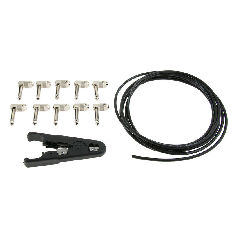 DIY Pedalboard Kit Of No-solder Effects Patch Cables For Guitar Bass
