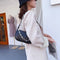 Alligator Pattern Shoulder Totes Bag Women Leather Chain Handbag (Black)