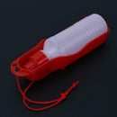 250ml Dog Water Bottle Feeder Portable Outdoor Pet Drinking Bottle(Red)