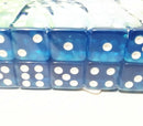 10pcs Six Sided Transparent 16mm Transparent sky blue Square Dice Right angle