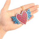 4pcs Rainbow Cat Key Chain 5D Special Shaped Diamond Painting Cross Stitch A