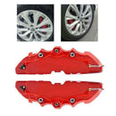 2PCS Red Car Wheel Brake Caliper Cover Front Rear Decorative Dust Resist New