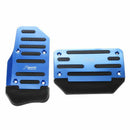 2PCS Blue Black Antislip Car Truck Automatic AT Gas Brake Pedal Covers