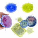 Silicone Food Lid, 12 Pcs Stretch Reusable Lids Expandable Silicone Storage