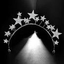 Star Bride Crown Headband Wedding Hair Accessories Bridal Jewelry Wedding D