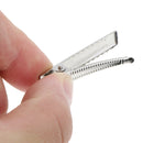 100x Crocodile Metal Hair Clips Teeth Prong DIY Hairbow Duckbill Barrette