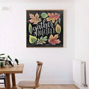 Diamond Painting Blackboard Leaves 5D Full Round Rhinestone Picture 30x30cm