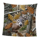Printed Wall Hanging Decor Tapestry Throw Blanket Bedspread Deer 90inch
