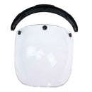 2x Classic Motorcycle Helmet Visors Bubble  3-Snap Open Face Universal