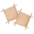 Wooden Bamboo Soap Dish Tray Holder Storage Soap Rack Plate Box Containelj