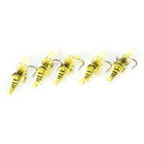 5x Shrimp Lures Soft Squid Jigs Lake Worm Prawn Fishing Lures Artificial Bait JR