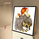 5D Full Round Drill Diamond Painting DIY Hedgehog Rhinestone Mosaic Picture