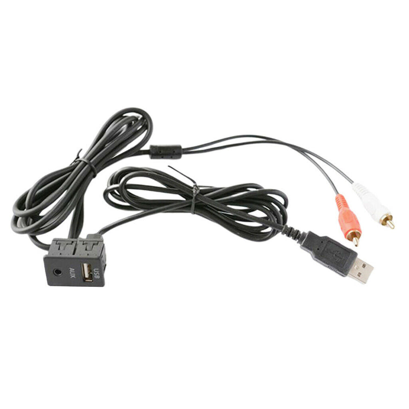 1.5 M Car AUX USB MP3 Audio Input Cable Adapter for Music Playing Charing