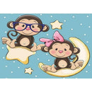 5D DIY Full Drill Diamond Painting Monkey Cross Stitch Mosaic Kits (hg442)