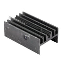 20x Black Aluminum Cooler Heat Sink Heatsink 25x15x10mm for TO-220 IC D9W4