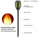 5W Solar Powered 96 LED Fire Flickering Landscape Lamp Garden Path Blaze Light