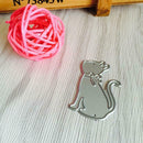 DIY Cat-shaped Cutting Dies Stencil Scrapbooking Embossing Template Craft