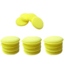 12x Waxing Polish Wax Foam Sponge For Clean Cars Vehicle Glass yellow Y7A3