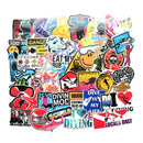 60X Graffiti Stickers For Car Boat Fins Outdoor Diving Plank Oxygen Cylinder PVC