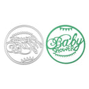Round Letter Baby Cutting Dies Stencils Scrapbook Embossing DIY Craft Album Card