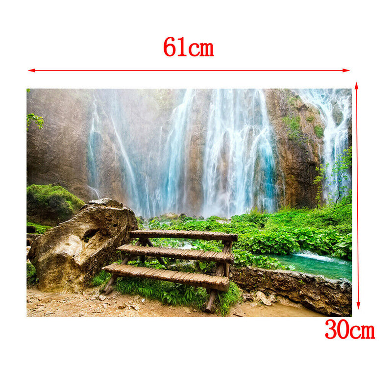 Aquarium Background Forest Poster Fish Tank Wallpaper Ornament 61x30cm