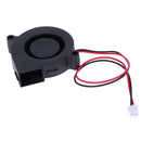 Black Brushless DC Cooling Blower Fan 2 Wires 5015S 12V 0.06A 50x15mm