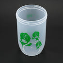 200ml Capacity Clear Plastic Water Bottle Cup with Cap